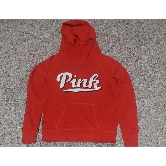 Pink Victoria's Secret Small Red Hoodie - Picture 5 of 5